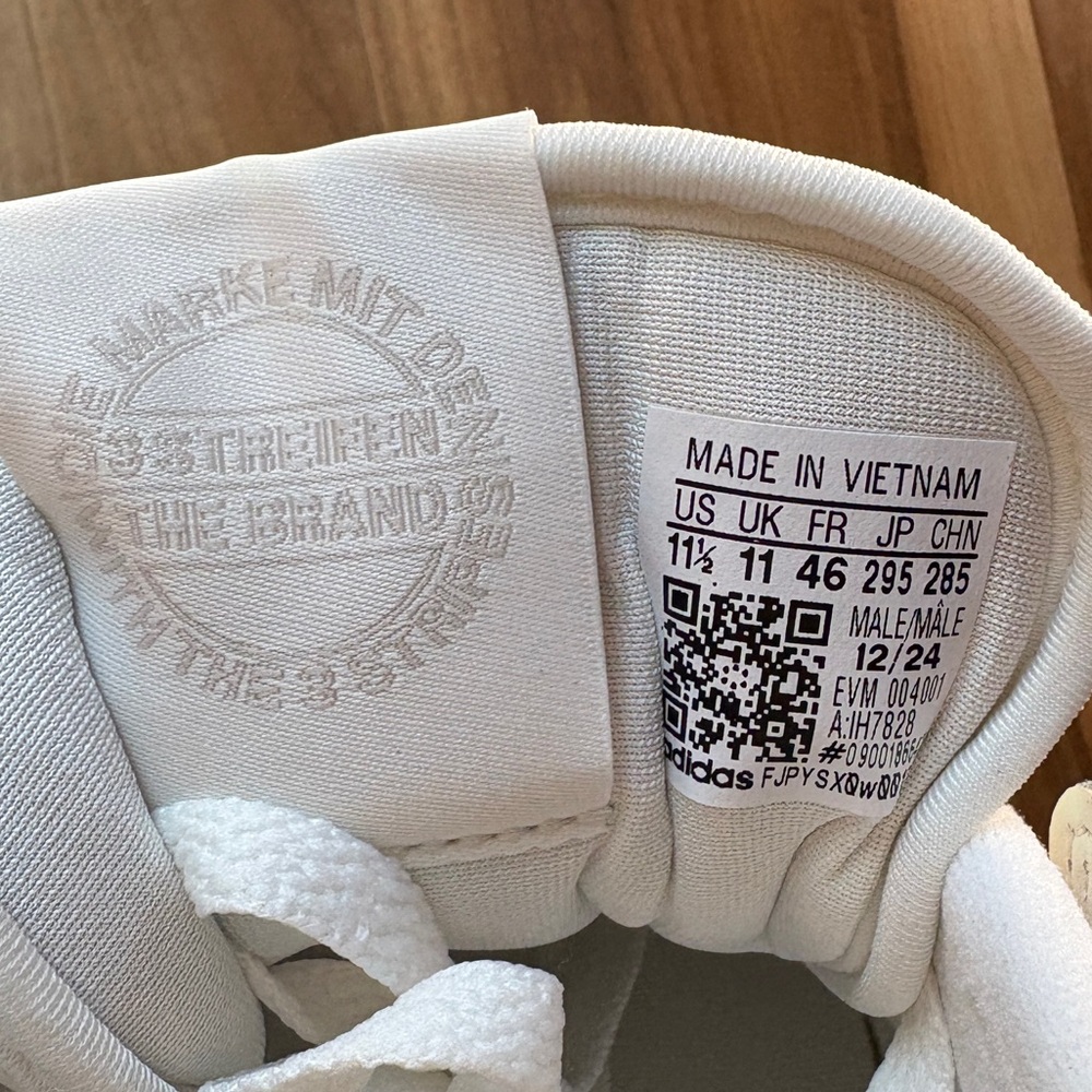 Adidas Forum Low CL Originals White on White Sneakers Men’s Size 11.5 - Picture 10 of 10